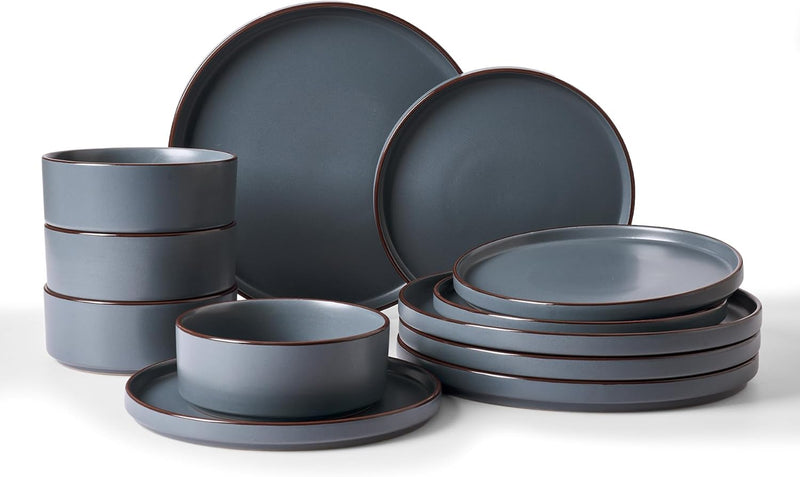 Halo Plates and Bowls Set 12 Pieces Dinner