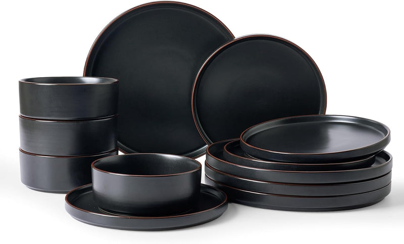 Halo Plates and Bowls Set 12 Pieces Dinner