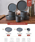 Halo Plates and Bowls Set 12 Pieces Dinner