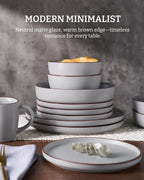 Halo Plates and Bowls Set 12 Pieces Dinner