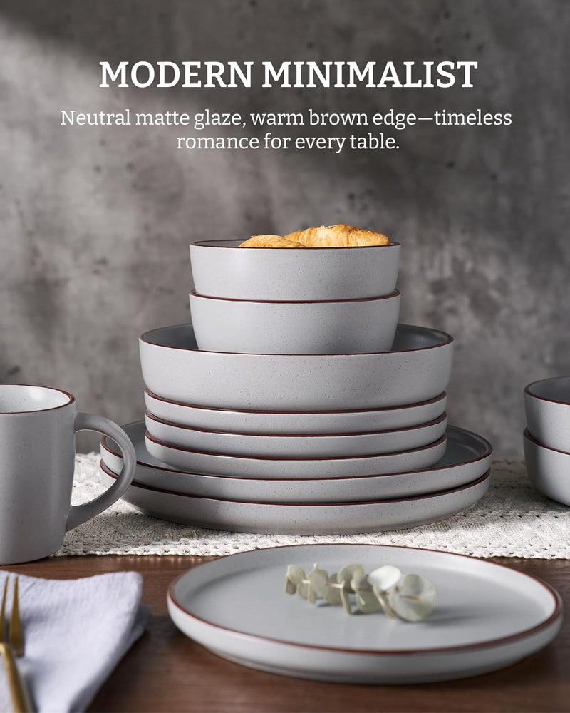 Halo Plates and Bowls Set 12 Pieces Dinner