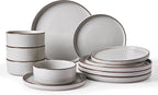 Halo Plates and Bowls Set 12 Pieces Dinner