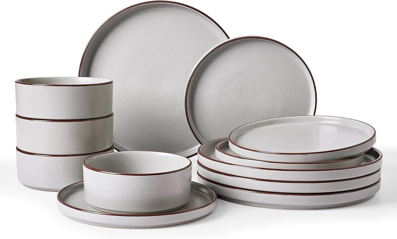 Halo Plates and Bowls Set 12 Pieces Dinner
