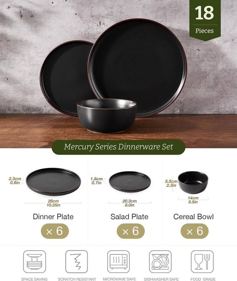 Halo Plates and Bowls Set 12 Pieces Dinner