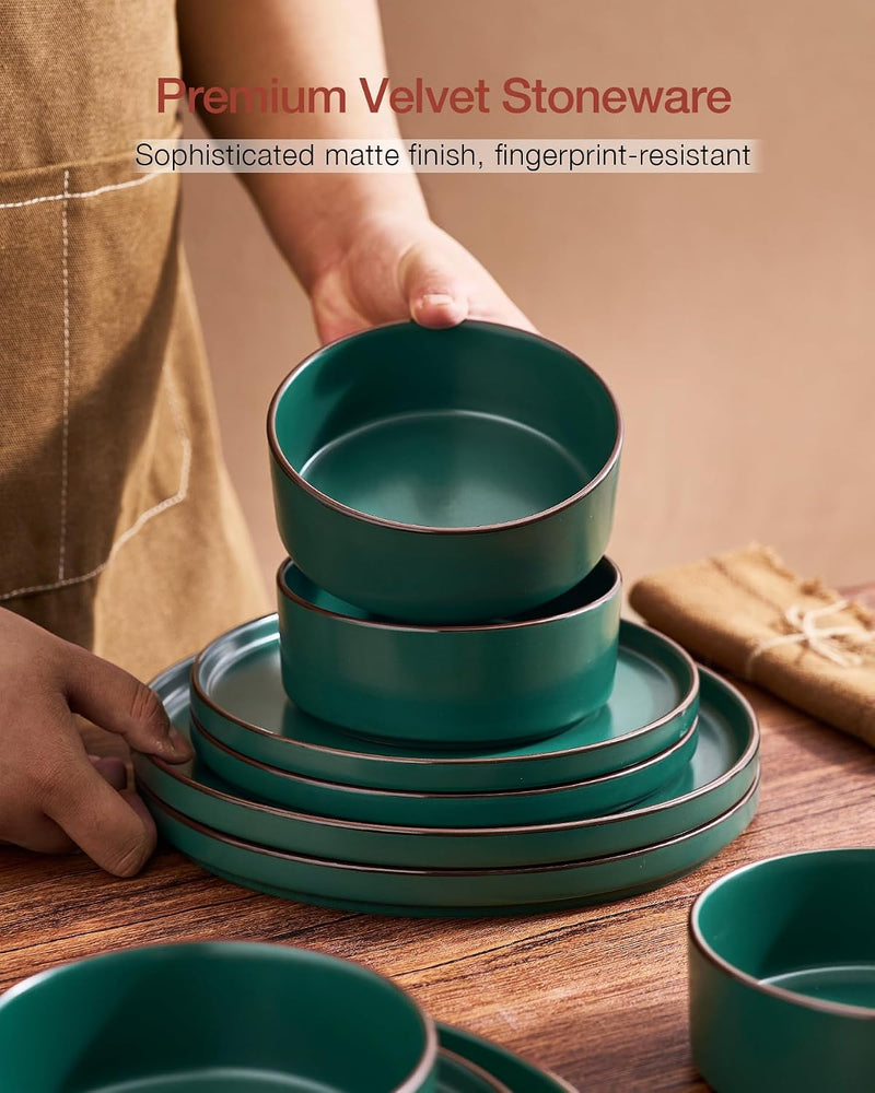 Halo Plates and Bowls Set 12 Pieces Dinner