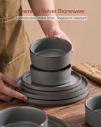 Halo Plates and Bowls Set 12 Pieces Dinner