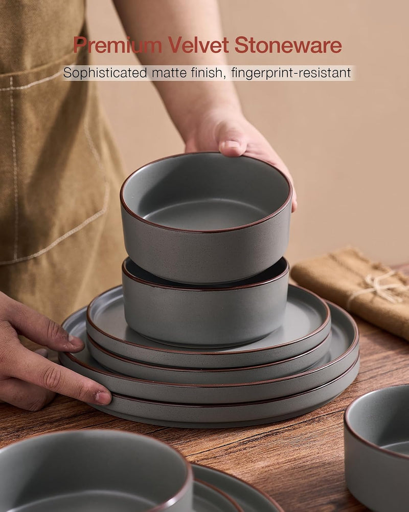 Halo Plates and Bowls Set 12 Pieces Dinner