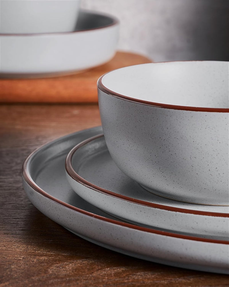 Halo Plates and Bowls Set 12 Pieces Dinner