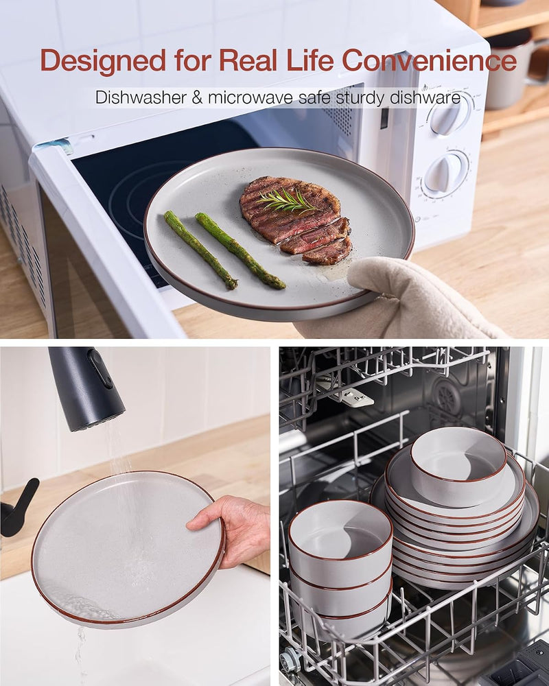 Halo Plates and Bowls Set 12 Pieces Dinner