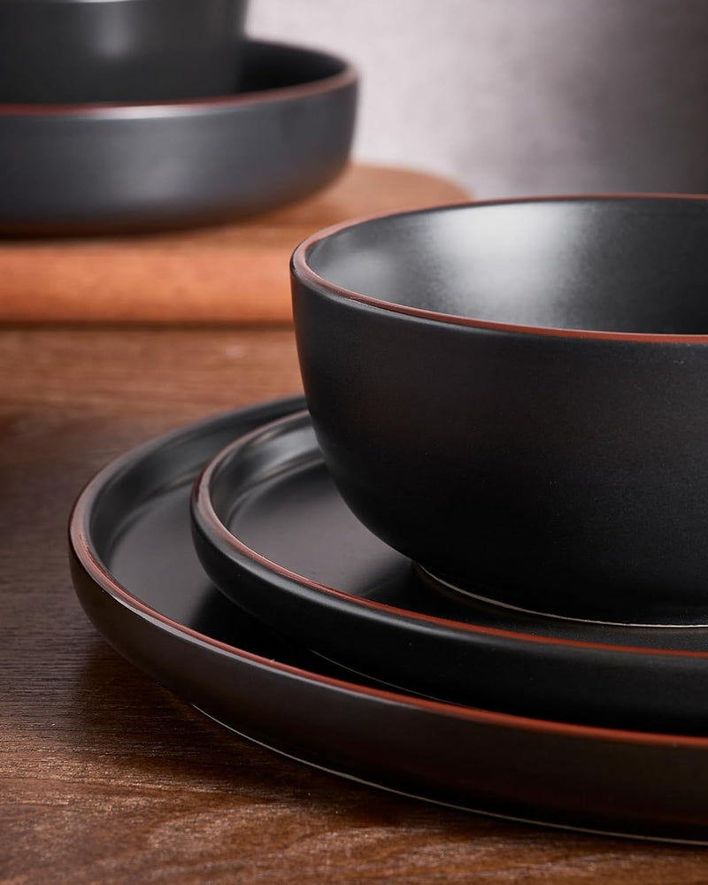 Halo Plates and Bowls Set 12 Pieces Dinner