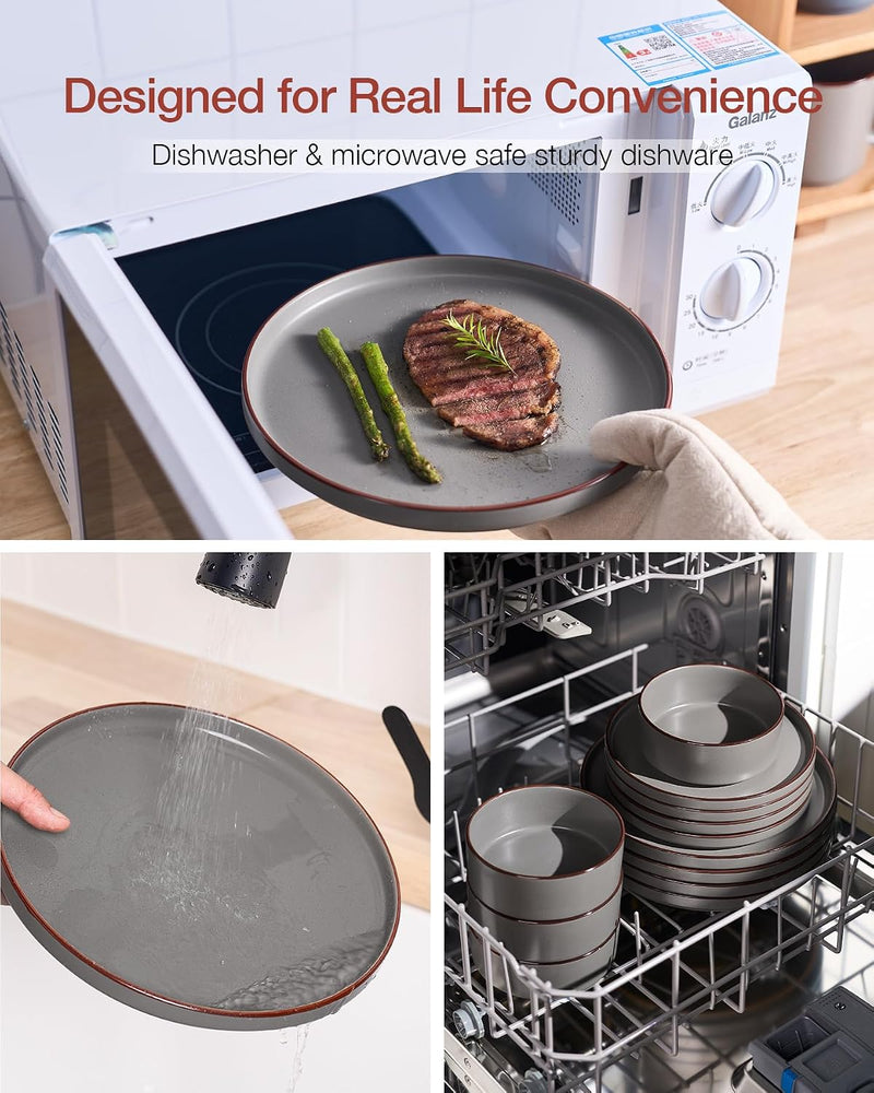 Halo Plates and Bowls Set 12 Pieces Dinner