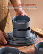 Halo Plates and Bowls Set 12 Pieces Dinner