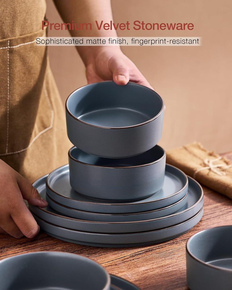 Halo Plates and Bowls Set 12 Pieces Dinner