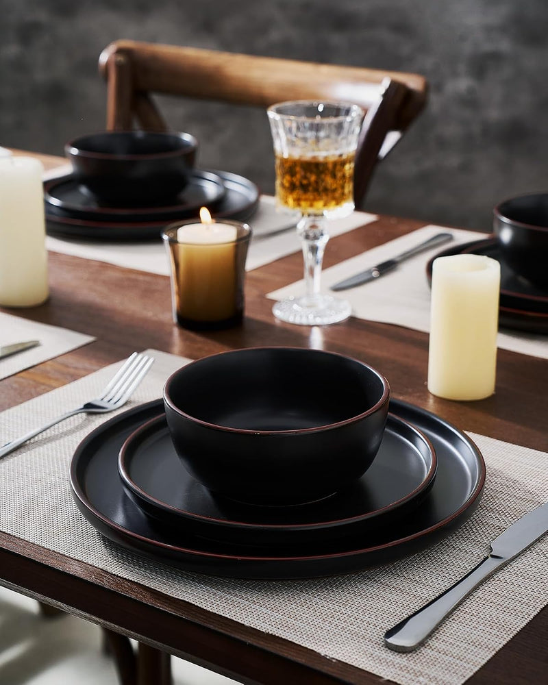 Halo Plates and Bowls Set 12 Pieces Dinner