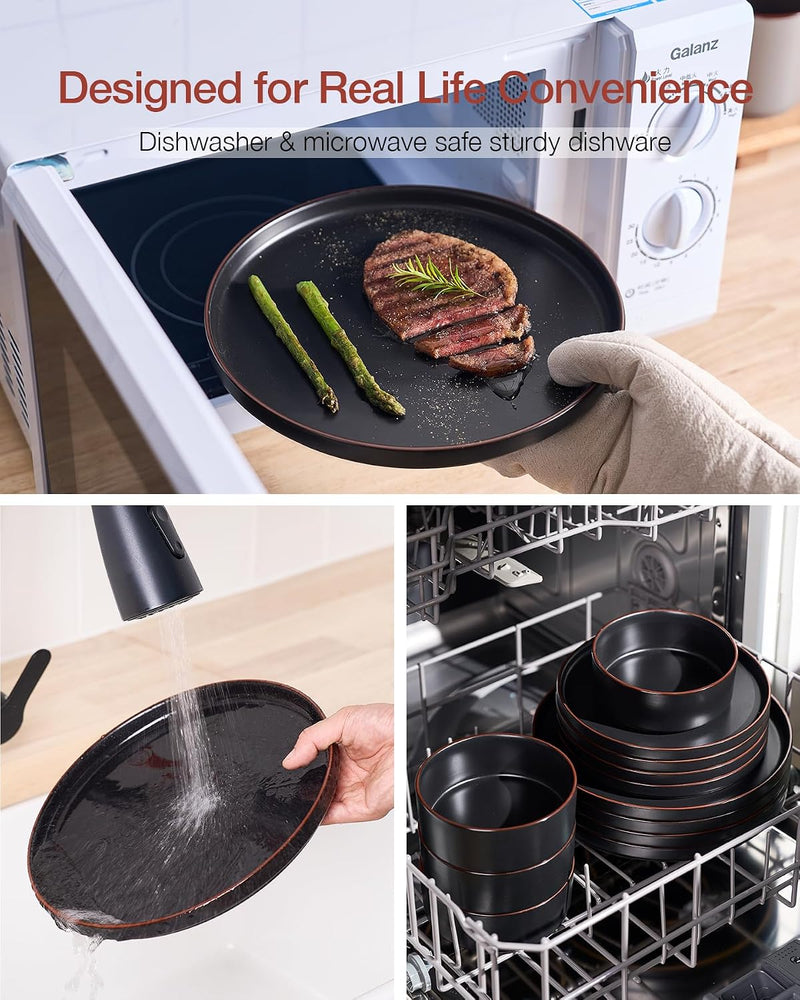 Halo Plates and Bowls Set 12 Pieces Dinner