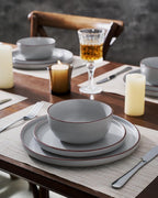 Halo Plates and Bowls Set 12 Pieces Dinner