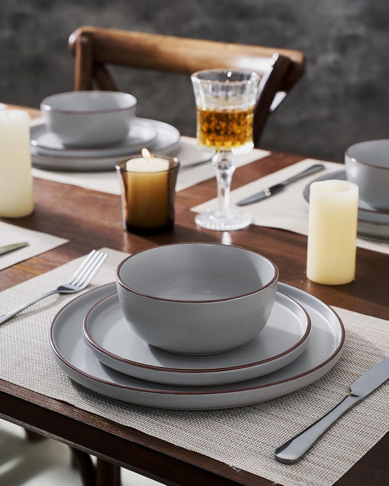 Halo Plates and Bowls Set 12 Pieces Dinner