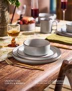 Halo Plates and Bowls Set 12 Pieces Dinner