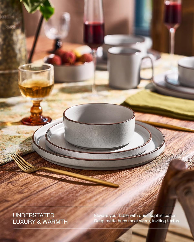 Halo Plates and Bowls Set 12 Pieces Dinner