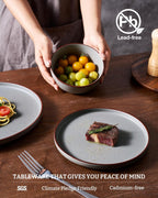 Halo Plates and Bowls Set 12 Pieces Dinner