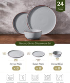 Halo Plates and Bowls Set 12 Pieces Dinner