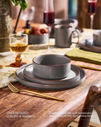 Halo Plates and Bowls Set 12 Pieces Dinner