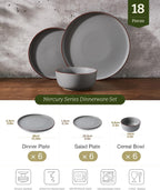 Halo Plates and Bowls Set 12 Pieces Dinner