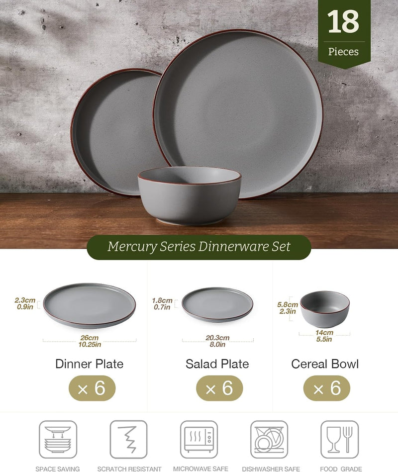 Halo Plates and Bowls Set 12 Pieces Dinner