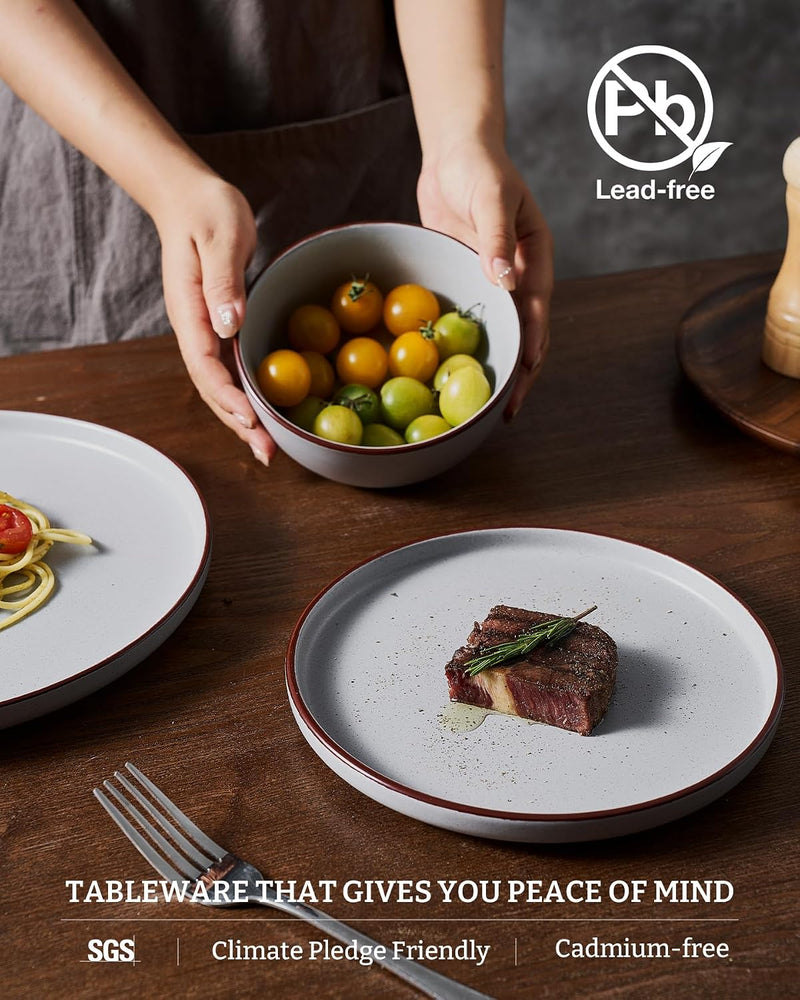 Halo Plates and Bowls Set 12 Pieces Dinner