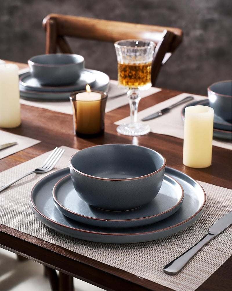 Halo Plates and Bowls Set 12 Pieces Dinner