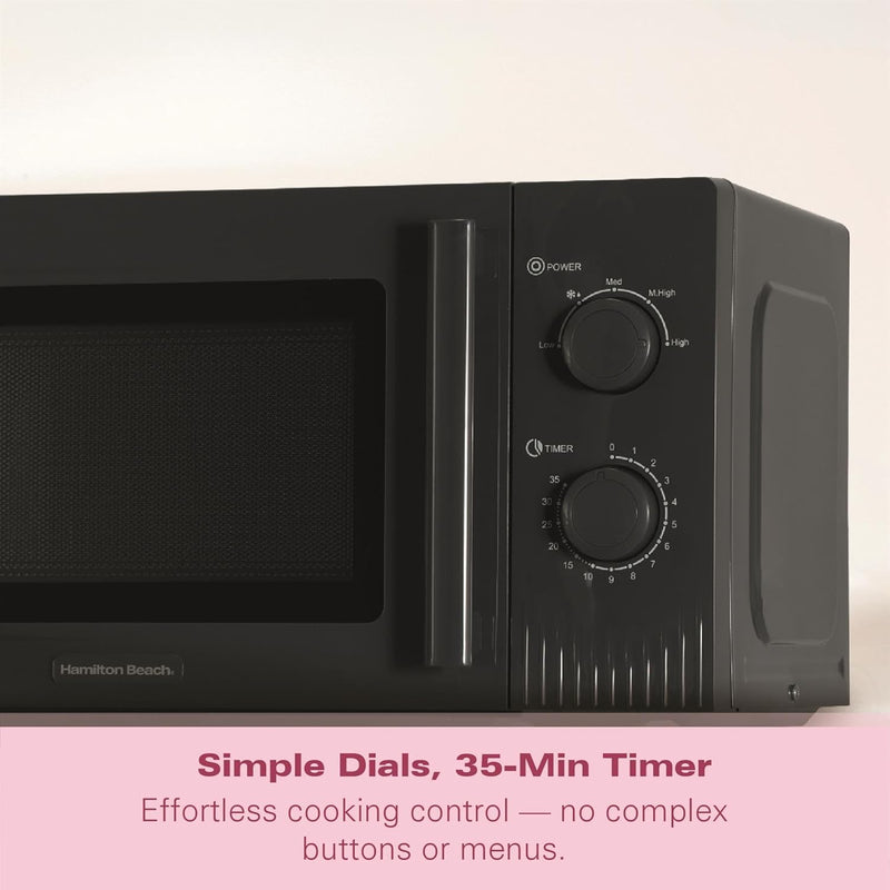 Microwave 20L Miami 800W Manual Dial Controls Quick