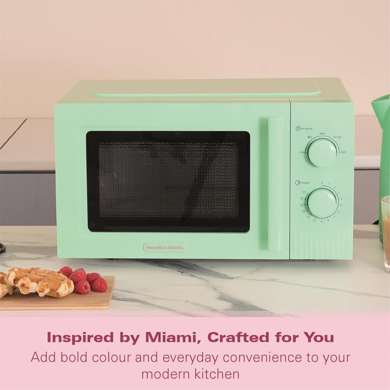 Microwave 20L Miami 800W Manual Dial Controls Quick