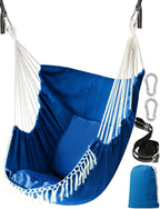 Hammock Chair Hanging Swing 2 Seat Cushions Included