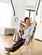 Hammock Chair Hanging Swing 2 Seat Cushions Included