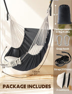 Hammock Chair Hanging Swing 2 Seat Cushions Included