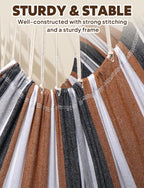 Hammock Chair Hanging Swing 2 Seat Cushions Included