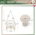 Hammock Chair with Cushion Handmade Macrame Swing Hanging