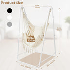 Hammock Chair with Stand Heavy-Duty Steel Hanging