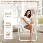 Hammock Chair with Stand Heavy-Duty Steel Hanging