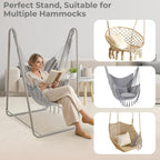 Hammock Chair with Stand Heavy-Duty Steel Hanging