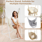 Hammock Chair with Stand Heavy-Duty Steel Hanging