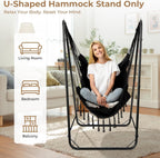 Hammock Chair with Stand Heavy-Duty Steel Hanging