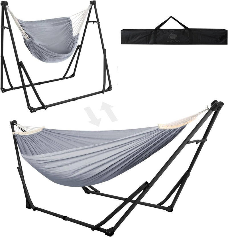 Hammock Hanging Chair with Foldable Portable Stand