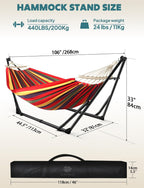 Hammock Hanging Chair with Foldable Portable Stand
