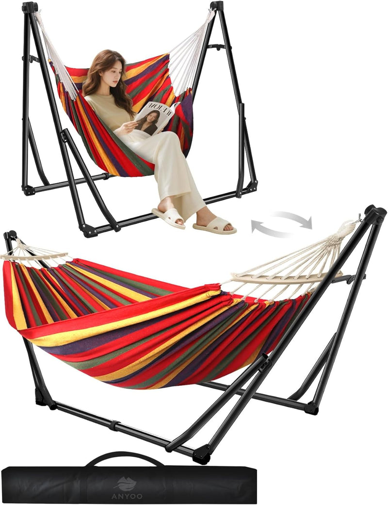 Hammock Hanging Chair with Foldable Portable Stand