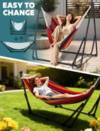 Hammock Hanging Chair with Foldable Portable Stand