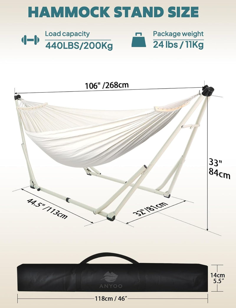 Hammock Hanging Chair with Foldable Portable Stand