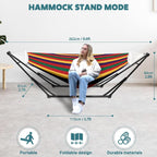 Hammock Hanging Chair with Foldable Portable Stand