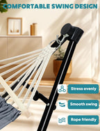 Hammock Hanging Chair with Foldable Stand Dual Use