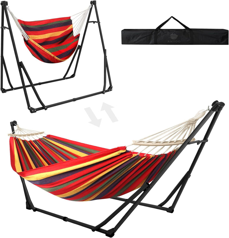 Hammock Hanging Chair with Foldable Portable Stand